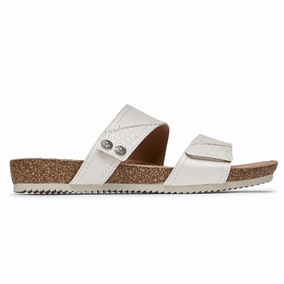 Rockport Cobb Hill Trinity Sandalen Damen Weiß BQJ-065142